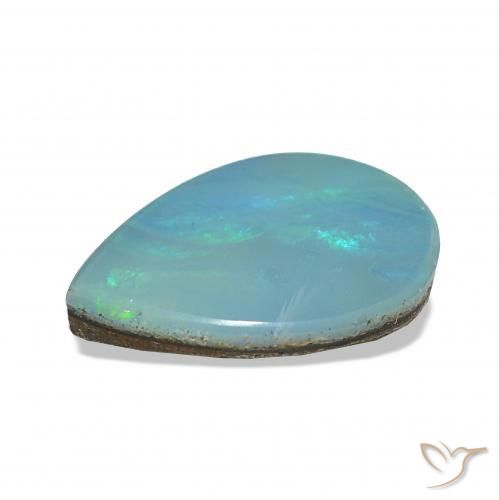 Opal Doublet Gemstone in 11.9 x 8.4 mm Size for Sale, Opal Doublet Stone in Multicolor Blue Color