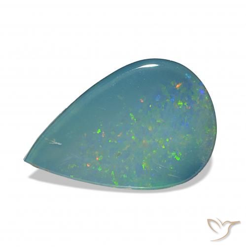 1.59ct Multicolor Opal Doublet, Pear Shape, Opaque