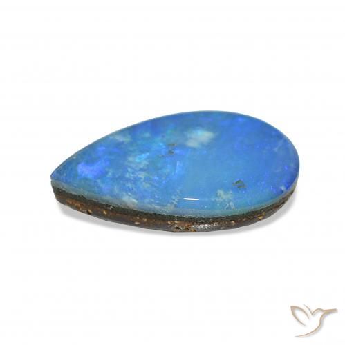 Opal Doublet Gemstone in 8 x 5 mm (calibrated) Size for Sale, Opal Doublet Stone in Multicolor Blue Color