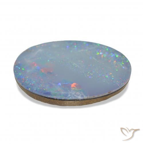 Opal Doublet Gemstone in 20 x 15 mm (calibrated) Size for Sale, Opal Doublet Stone in Multicolor Color