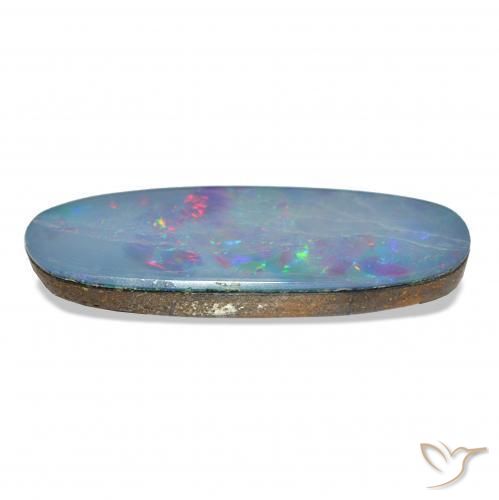 Opal Doublet Gemstone in 22.5 x 7.8 mm Size for Sale, Opal Doublet Stone in Multicolor Color