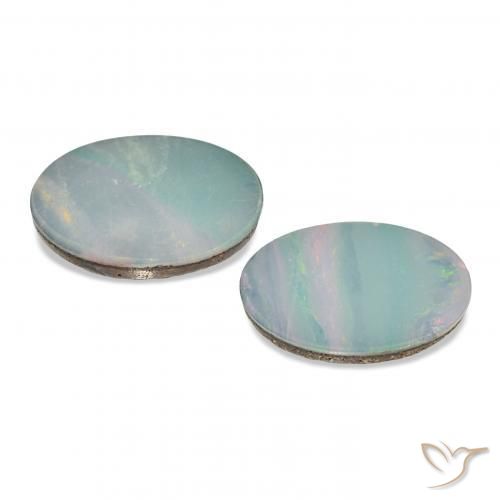 Opal Doublet Gemstones in 12 x 10 mm (calibrated) Size for Sale, Opal Doublet Stones in Multicolor Color