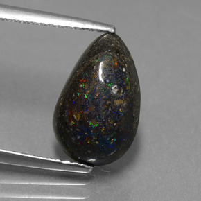 3.5ct Pear Cabochon Multicolor Opal in Matrix for sale thumb image of 3.5ct Pear Cabochon Multicolor Opal in Matrix (ID: 442182)