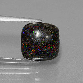 4.9ct Cushion Cabochon Multicolor Opal in Matrix for sale thumb image of 4.9ct Cushion Cabochon Multicolor Opal in Matrix (ID: 442385)