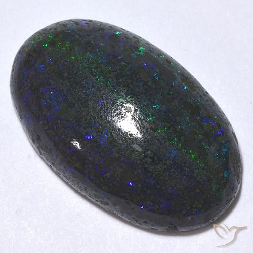 Opale ovale de 17,26 ct en matrice, 23,9 x 14,7 mm du Honduras, Photo A