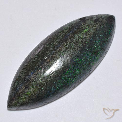 Opale marquise de 17,31 ct en matrice, 33,5 x 13,4 mm du Honduras, Photo A