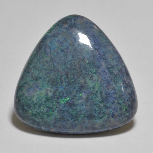 Multicolor Opal in Matrix Gem - 15.3ct Trillion Cabochon (ID: 577854)