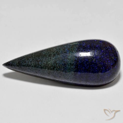 Opale poire de 17,81 ct dans matrice, 34 x 13,7 mm du Honduras, Photo A