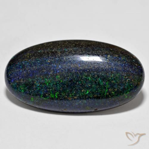 Opale ovale de 29,48 ct en matrice, 35,5 x 18,7 mm du Honduras, Photo A