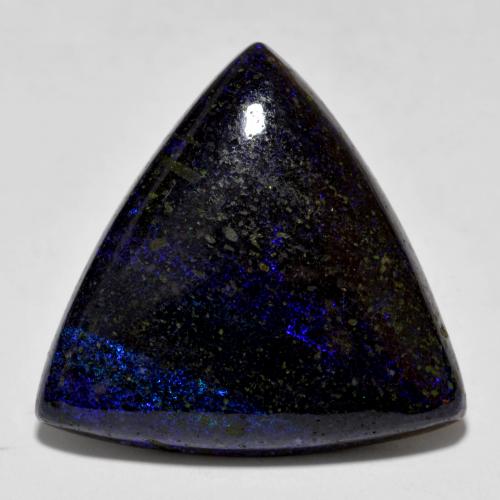 Multicolor Opal in Matrix Gem - 13ct Trillion Cabochon (ID: 578107)