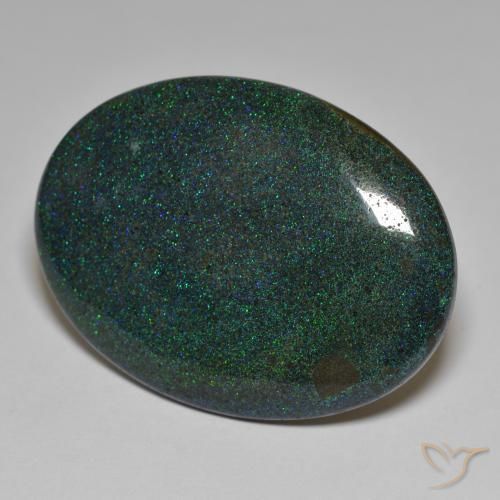 Opale ovale de 48,05 ct en matrice, 39,8 x 29,7 mm du Honduras, Photo A