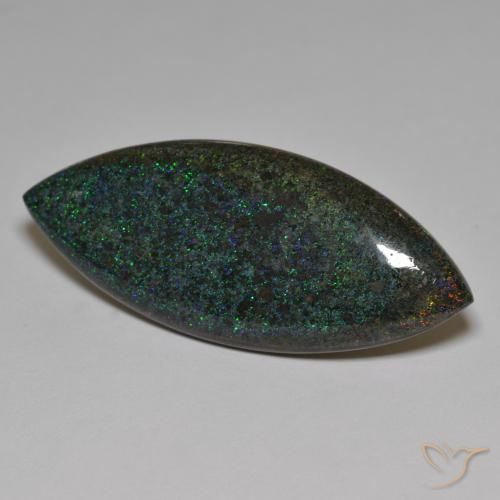 Opale marquise de 31,67 ct en matrice, 44,7 x 19,1 mm du Honduras, Photo A