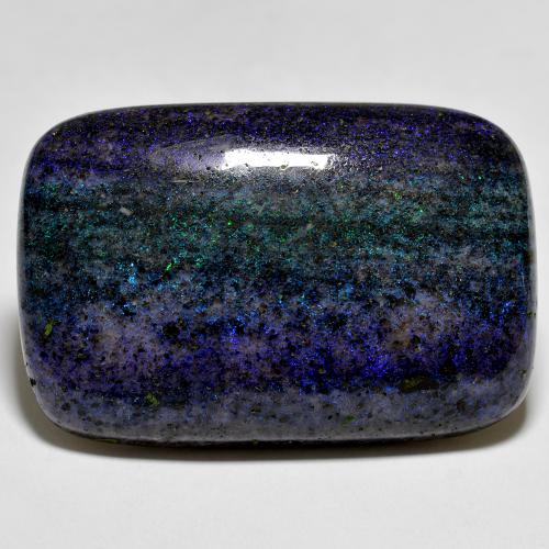 Mehrfarbig Opal in Matrix Edelstein - 28.5ct Kissen Cabochon (ID: 578738)