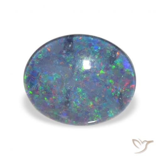 2.90ct Natural Multicolor Opal Triplet, Oval, Opaque
