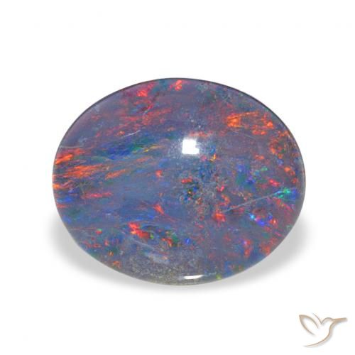 2.58ct Natural Multicolor Opal Triplet, Oval, Opaque