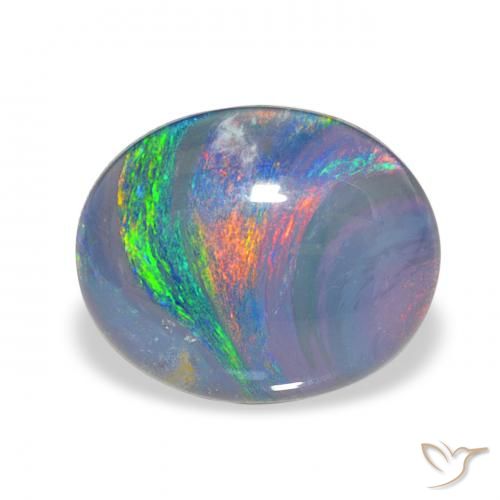 3.00ct Natural Multicolor Opal Triplet, Oval, Opaque