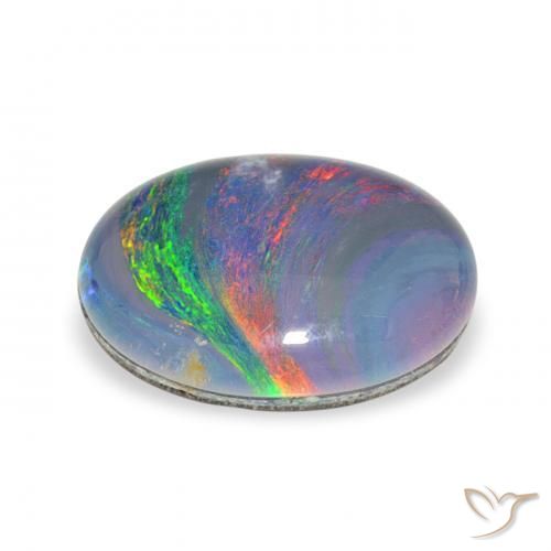Opal Triplet Gemstone in 12 x 10 mm (calibrated) Size for Sale, Opal Triplet Stone in Multicolor Color