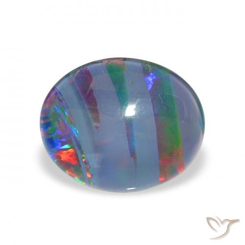 2.25ct Multicolor Opal Triplet, Oval, Opaque