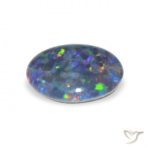 Opal Triplet Gemstone in 11 x 9 mm (calibrated) Size for Sale, Opal Triplet Stone in Multicolor Color