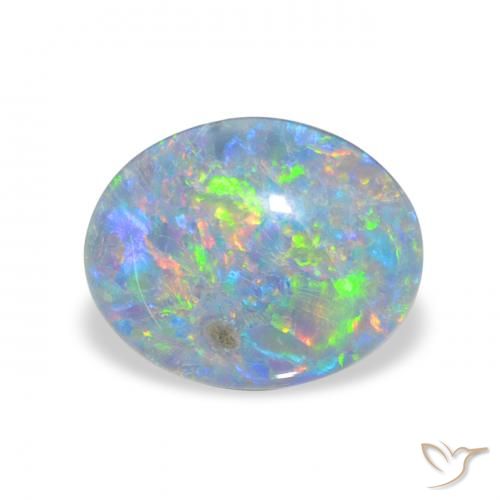 2.31ct Natural Multicolor Opal Triplet, Oval, Opaque
