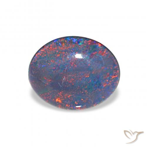 2.40ct Multicolor Opal Triplet, Oval, Opaque
