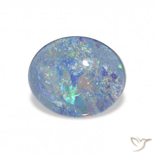 2.86ct Multicolor Opal Triplet, Oval, Opaque