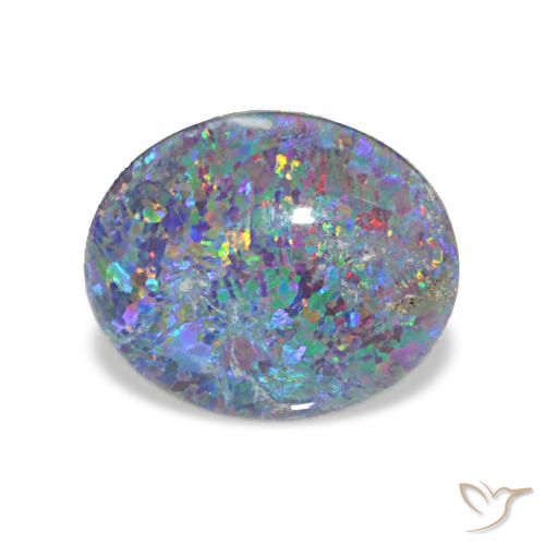2.83ct Multicolor Opal Triplet, Oval, Opaque