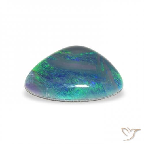 Opal Triplet Gemstone in 11 x 7.9 mm Size for Sale, Opal Triplet Stone in Multicolor Color