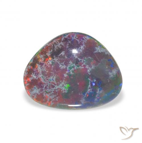 3.38ct Natural Multicolor Opal Triplet, Trillion, Opaque