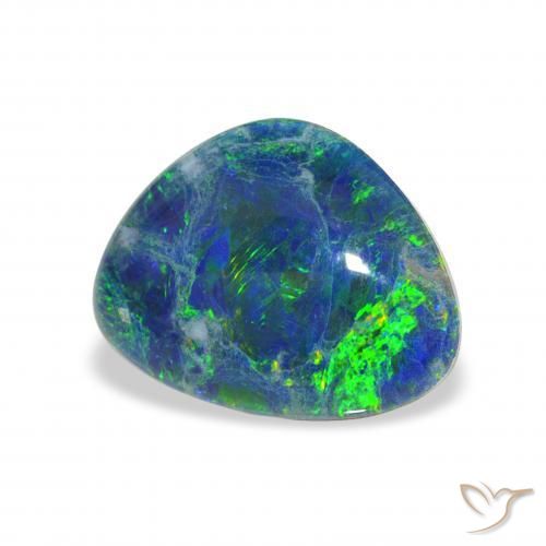 3.17 ct Multicolor Opal Triplet Stone, Natural Opal Triplet in Fancy Cabochon Shape for Sale
