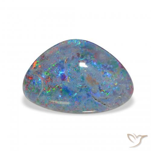 4.35 ct Multicolor Opal Triplet Gemstone, Opal Triplet Gem in Fancy Cabochon Shape for Sale.