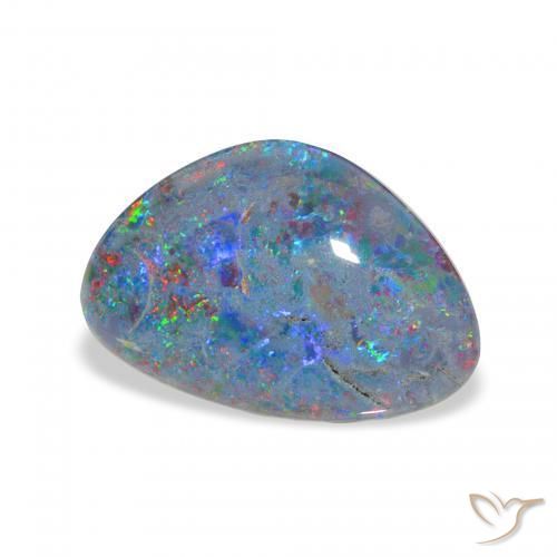 4.35 ct Multicolor Opal Triplet Stone, Natural Opal Triplet in Fancy Cabochon Shape for Sale