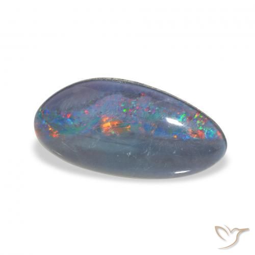 3.34 ct Multicolor Opal Triplet Stone, Natural Opal Triplet in Fancy Cabochon Shape for Sale