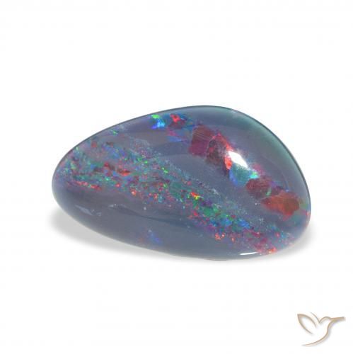 3.13 ct Multicolor Opal Triplet Stone, Natural Opal Triplet in Fancy Cabochon Shape for Sale