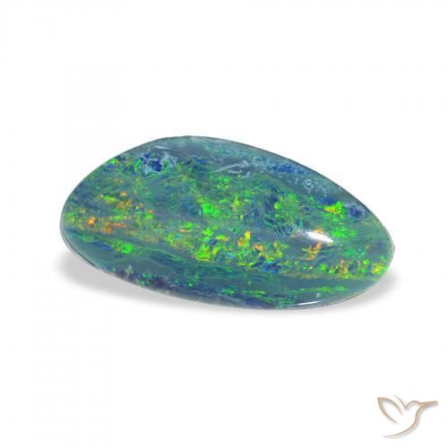 2.36 ct Multicolor Opal Triplet Stone, Natural Opal Triplet in Fancy Cabochon Shape for Sale