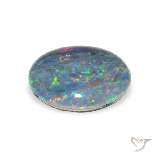 Opal Triplet Gemstone in 11 x 9 mm (calibrated) Size for Sale, Opal Triplet Stone in Multicolor Color