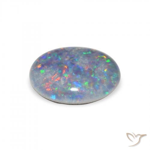 Opal Triplet Gemstone in 11 x 9 mm (calibrated) Size for Sale, Opal Triplet Stone in Multicolor Color
