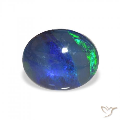 2.28 ct Multicolor Opal Triplet Gemstone, Opal Triplet Gem in Oval Cabochon Shape for Sale.