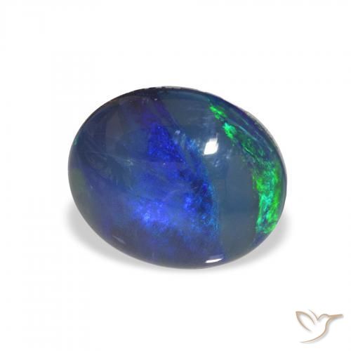 2.28 ct Multicolor Opal Triplet Stone, Natural Opal Triplet in Oval Cabochon Shape for Sale
