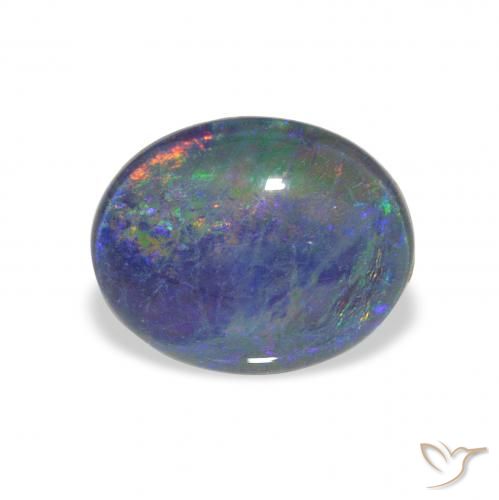 2.57ct Natural Multicolor Opal Triplet, Oval, Opaque