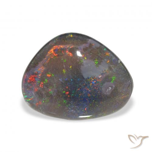 8.11 ct Multicolor Opal Triplet Gemstone, Opal Triplet Gem in Fancy Cabochon Shape for Sale.
