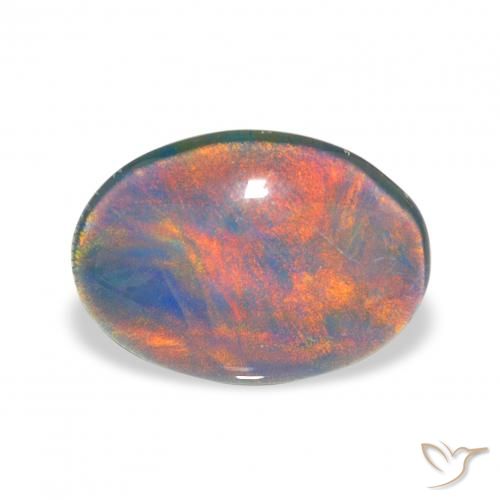 3.48ct Natural Multicolor Opal Triplet, Oval, Opaque