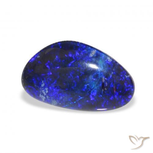 5.91 ct Multicolor Opal Triplet Stone, Natural Opal Triplet in Fancy Cabochon Shape for Sale