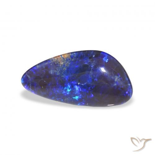 4.10 ct Multicolor Opal Triplet Stone, Natural Opal Triplet in Fancy Cabochon Shape for Sale