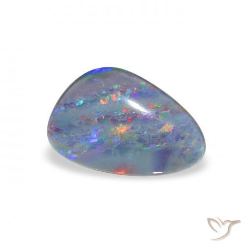 1.63 ct Multicolor Opal Triplet Stone, Natural Opal Triplet in Fancy Cabochon Shape for Sale