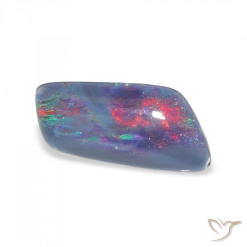 3.05 ct Multicolor Opal Triplet Stone, Natural Opal Triplet in Fancy Cabochon Shape for Sale