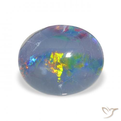 2.54ct Natural Multicolor Opal Triplet, Oval, Opaque