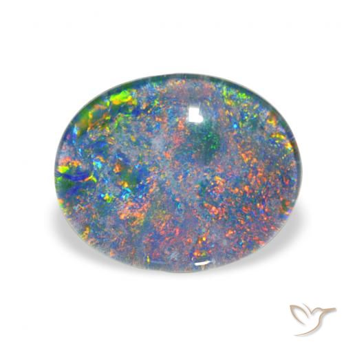 2.81ct Multicolor Opal Triplet, Oval, Opaque