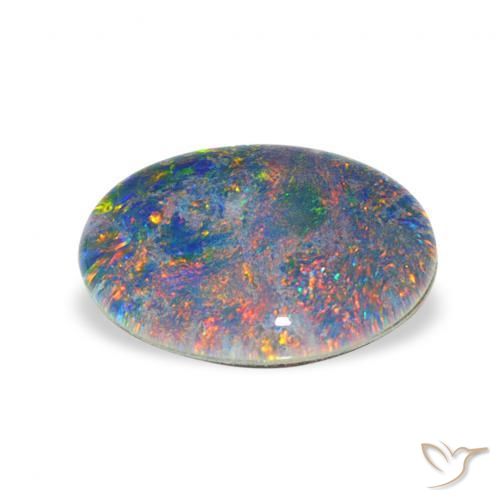Opal Triplet Gemstone in 12 x 10 mm (calibrated) Size for Sale, Opal Triplet Stone in Multicolor Color