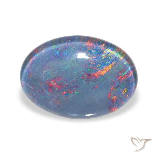 4.28ct Multicolor Opal Triplet, Oval, Opaque